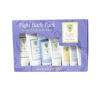LINDI SKIN Fight Back Pack - Kit di base che include lozione per il corpo, detergente per il corpo, siero per il viso, crema idratante per il vis