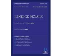 L'indice penale (2023). Vol. 3: Settembre-dicembre