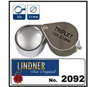 LINDNER-2092-Lente D'Ingrandimento Triplet 10 Volte Ingrandimento 21mm Metallo