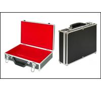 LINDNER 2338o Grande Valigetta Monete ALU Nero Interno Rosso Vuota Per Riempire