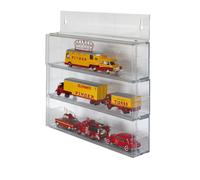 LINDNER 4812 Set 3 Vetrine Da Collezione Da Parete In Acrilico