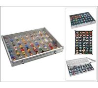 SAFE VETRINETTA IN ALU CON 45 SCOMPARTI PER FIGURINE MINIFIGURES LEGO