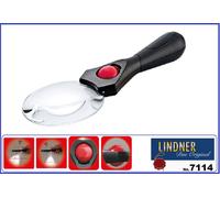 LINDNER 7114 Lente LED Senza Cornice 3x 5x 90mm Asferica + Custodia