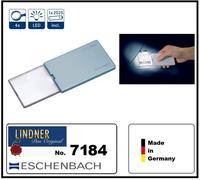 LINDNER 7184 EasyPocket Lente Tascabile Illuminata 4x Ingrandimento Argento