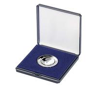 LINDNER Das Original Astuccio con Inserto imprimibile per Monete Fino a Ø 50 mm, Blu Scuro