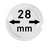 LINDNER Das Original Capsule per Monete Ø 28 mm Interno, Confezione da 10