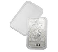 LINDNER Das Original Capsule per Monete Rettangolare Dimensioni Interne 27 x 47 mm, Confezione da 10, per es. oncia Australia lingotti (Argento)