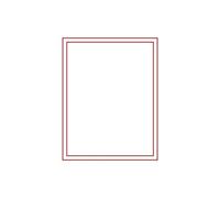 LINDNER Das Original Inserto in velluto rosso chiaro, con scomparto quadrato 210 x 270 x 20 mm per ordini, medaglie, monete extra grandi e spesse