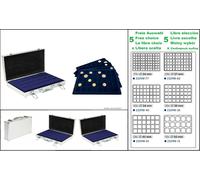 LINDNER S2340MNW Valigetta Monete ALU 5 Blu Vassoio per monete Freie Auswahl