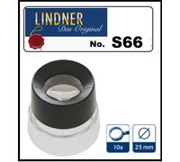 LINDNER S66 Lente Standlupe Rotonda 10x 25mm Ingrandimento 10 Fattore