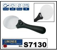 Lindner S7130 Luce Senza Cornice Lente D'Ingrandimento 3x 4,5x LED 90mm