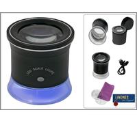 Lindner S7192 Lente A Contatto LED UV 55mm Rotonda 30 Volte Batteria Accessori