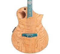 Lindo Earth Slim Body - Chitarra elettroacustica | Tamo Ash e Flatsawn Zebrano | BS3M Blend Preamp/Tuner con doppia uscita jack/XLR | Tastiera e ponte in acero massiccio (corde in nylon)