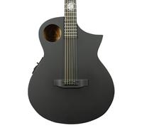 Lindo Neptune V3 All Black - Chitarra elettroacustica con preamplificatore F-4T, colore nero opaco (corde in nylon)