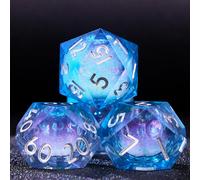 LINDRAGONHE Set di dadi Liquid Core DND per giochi di ruolo Set completo Dungeons and Dragons Set di dadi D&D con scatola regalo Set di dadi Gala