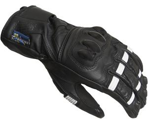 Lindstrands Backa guanti da moto impermeabili, nero-bianco, taglia M L per maschi