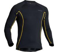 Lindstrands Dry, camicia funzionale a maniche lunghe unisex L female Nero/Giallo
