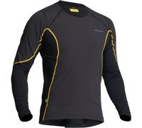 Lindstrands Dry Wind Camicia funzionale a maniche lunghe, nero/giallo, Taglia XS
