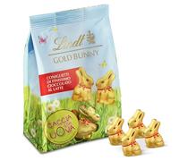 Lindt Bag Mini Gold Bunny, Mini Coniglietti di Cioccolato al Latte, Pasqua, in sacchetto 140g