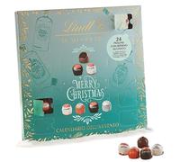 Lindt Calendario Avvento Praline Alcoliche, confezione natalizia con praline al cioccolato fondente e alcolici liquidi, Formato 317g