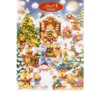 Lindt Calendario Avvento Orsetto, confezione natalizia con praline e orsetti di cioccolato al latte, Formato 170g