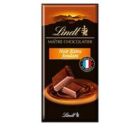 Lindt - Compressa nera, extra fondente, marrone cioccolato, 110 g