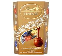 Lindt - Cornet LINDOR - Assortiment de Chocolats au Lait, Noirs et Blancs - Fondant Cœur, 200g