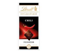 Lindt EXCELLENCE Peperoncino - Cioccolato fine | Tavola da 100 g | Cioccolato fine con estratto di peperoncino | Gusto intenso di cacao | Cioccolato fondente |