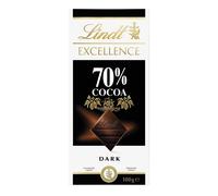 Lindt Excellence Tavoletta di Cioccolato Fondente 70% Cacao 100g (Confezione da