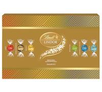 Lindt LINDOR Confezione Sharing Natale, Cioccolatini assortiti 525g