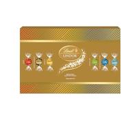 Lindt LINDOR Confezione Sharing Natale, Cioccolatini assortiti 525g