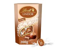 Lindt LINDOR Cornet Tiramisù, Confezione di praline di cioccolato Lindt al gusto Tiramisù, Praline LINDOR con guscio croccante e ripieno d'irresistibile scioglievolezza, Formato 200g
