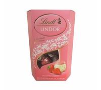 Lindt - Lindor - Cornetto di fragole e crema - 200 g (custodia da 8)