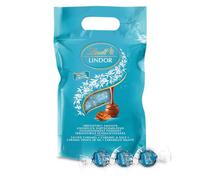Lindt LINDOR Praline di Cioccolato al Latte con Ripieno Caramello Salato, 80 Cioccolatini, in confezione maxi formato 1kg
