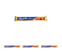 Lindt Lindor Snack Barretta di Cioccolato al Latte e Biscotti, Formato 38g (Confezione da 4)