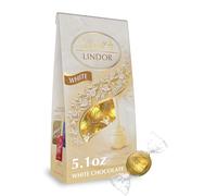 Lindt LINDOR White Chocolate Truffles, 5.1 oz. Bag, Pack of 1