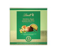 Lindt Praline DUBAI STYLE CHOCOLATE, Praline di Cioccolato al Latte ripiene di di Pistacchio e Kafayf, Formato 90g (12x90g)