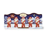 Lindt & Sprüngli Mini Babbo Natale Hohlfiguren Edelbitter 3 Pezzi (3 x 50 g)