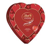 Lindt & Sprüngli San Valentino Scatola Regalo Cioccolatini Lindor a Forma di Cuore al Cioccolato al Latte, 96g