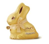 Lindt&Sprungli Gold Bunny Bianco, Coniglietto di Pasqua al Cioccolato Bianco, Pasqua, Formato 100 g