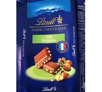 Lindt - Tavoletta Latte Nocciole MAITRE CHOCOLATIER - Cioccolato al Latte - 110g