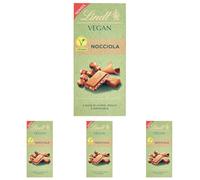 Lindt Tavoletta Vegana Nocciole, Tavoletta di Finissimo Cioccolato Vegano Lindt alla Nocciola, Formato 100g (Confezione da 4)