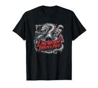 Lindworm Scarico E Pipa Drago Idraulico Horror Maglietta