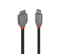 LINDY 36620 - Cavo USB 3.0, da connettore C a connettore Micro-B, 0,5 m.