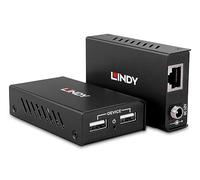 Lindy 43408 moltiplicatore AV Trasmettitore e ricevitore AV Nero