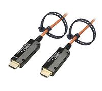 Lindy 100m Hybrid HDMI cavo HDMI HDMI tipo A (Standard) Nero, Arancione