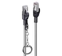 Lindy 10m Cat.6A S/FTP Locking Network Cable, Grey NEW