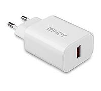 LINDY 18W USB Typ A Charger Caricatore USB 18 W 1x 2 USB-A Bianco Ambiente