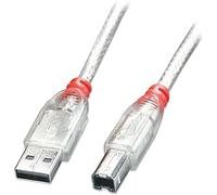 LINDY 2 m Type A to B USB 2.0 Cable - Transparent