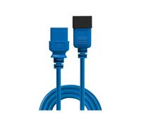 Lindy 30122 3 m Accoppiatore C19 Accoppiatore C20 250 V 16 A Prolunga IEC Blu 3m